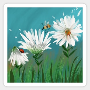 Daisies in Bloom Sticker